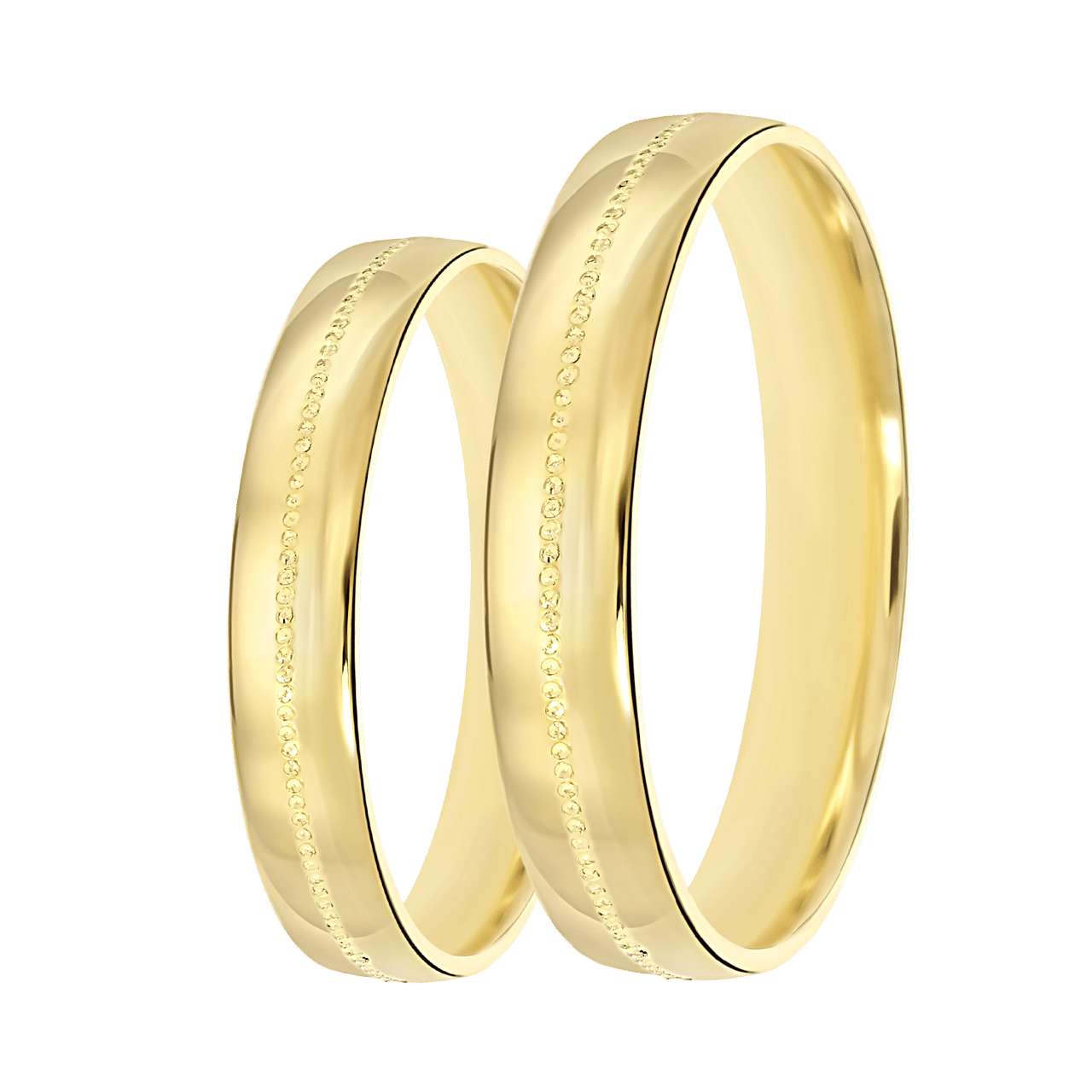 Trauring für Damen, 375 Gelbgold, 4 mm, Nora TW 454