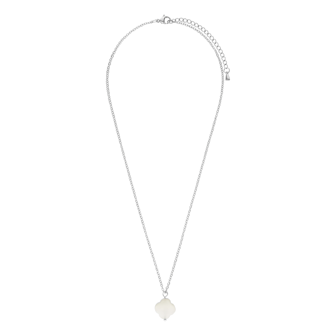 Stainless steel ketting met maansteen
