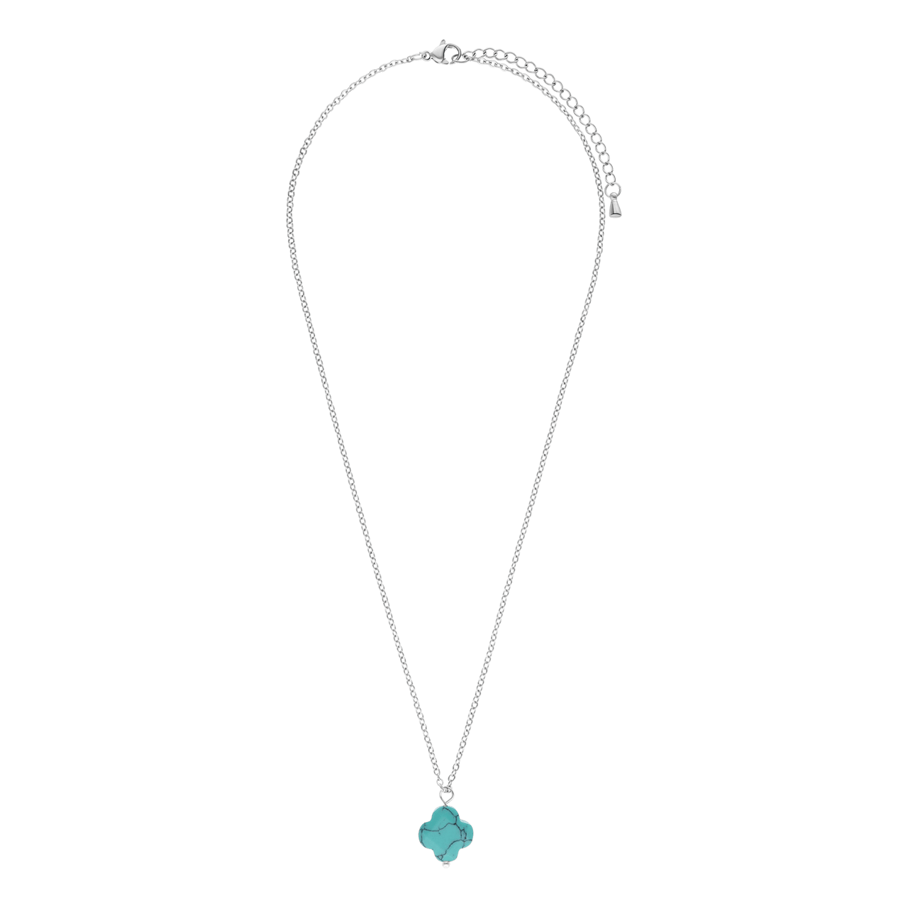 LuLu Jewels stainless steel ketting met turquoise voor dames
