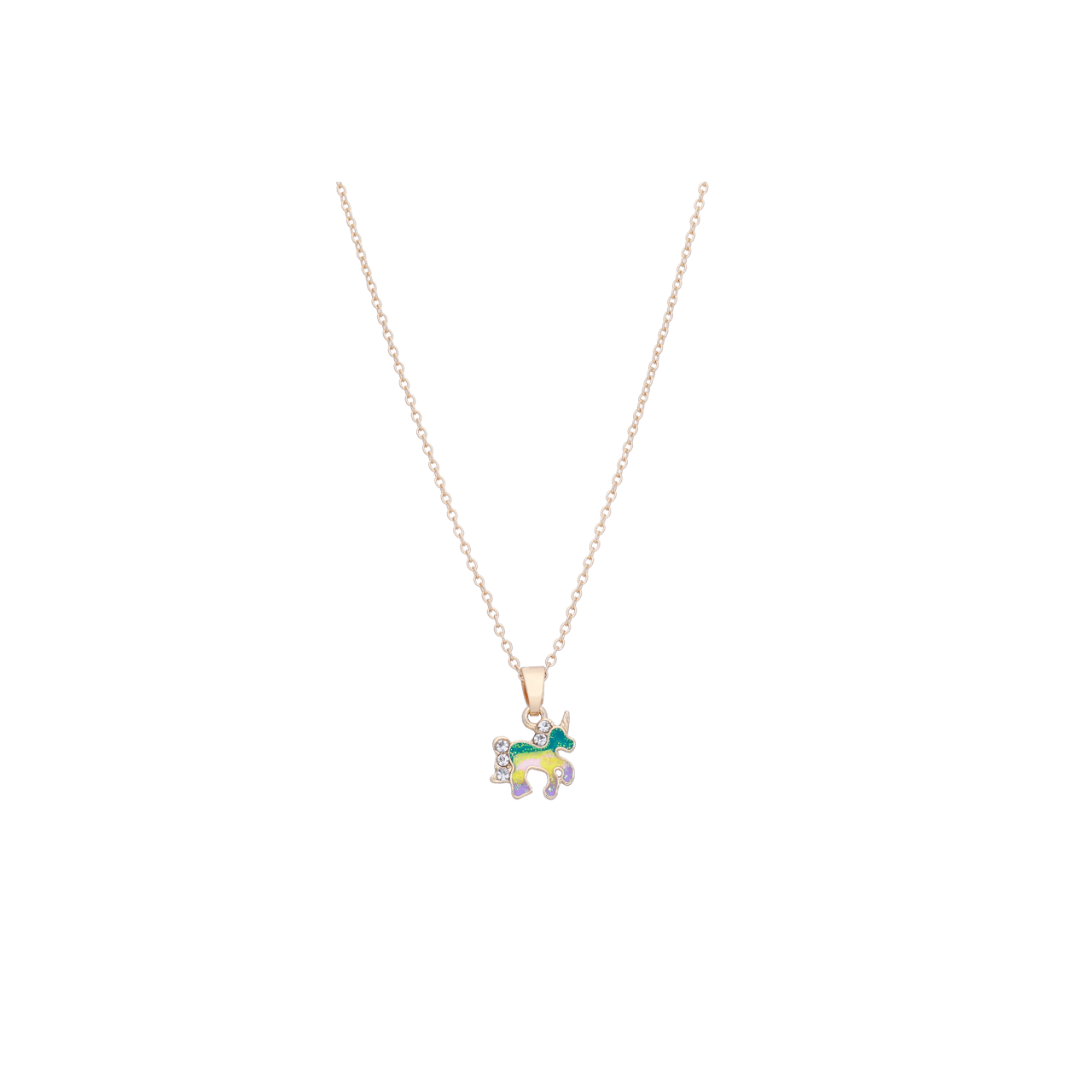 Bijoux goudkleurige kinderketting set met hanger