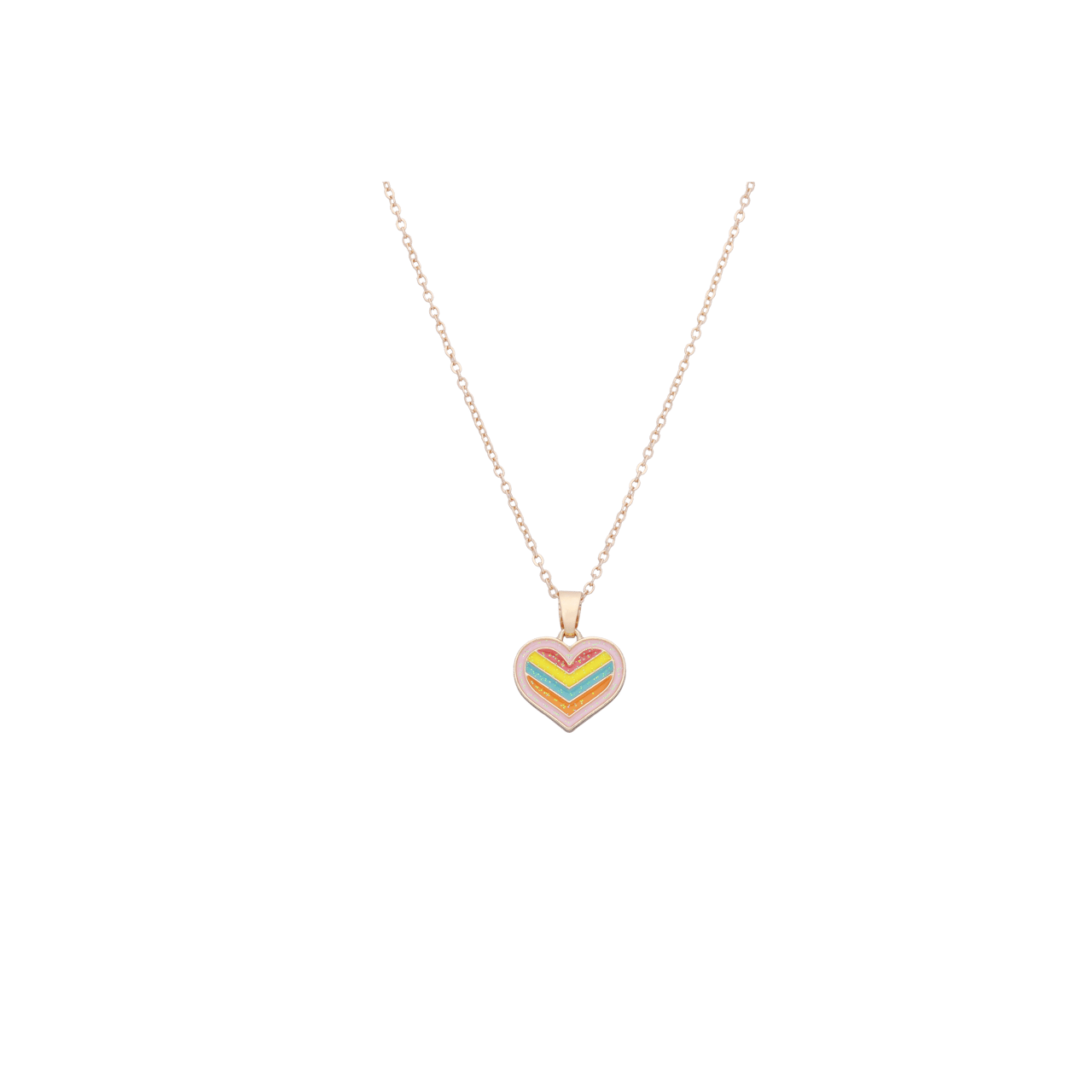 Bijoux goudkleurige kinderketting set met hanger