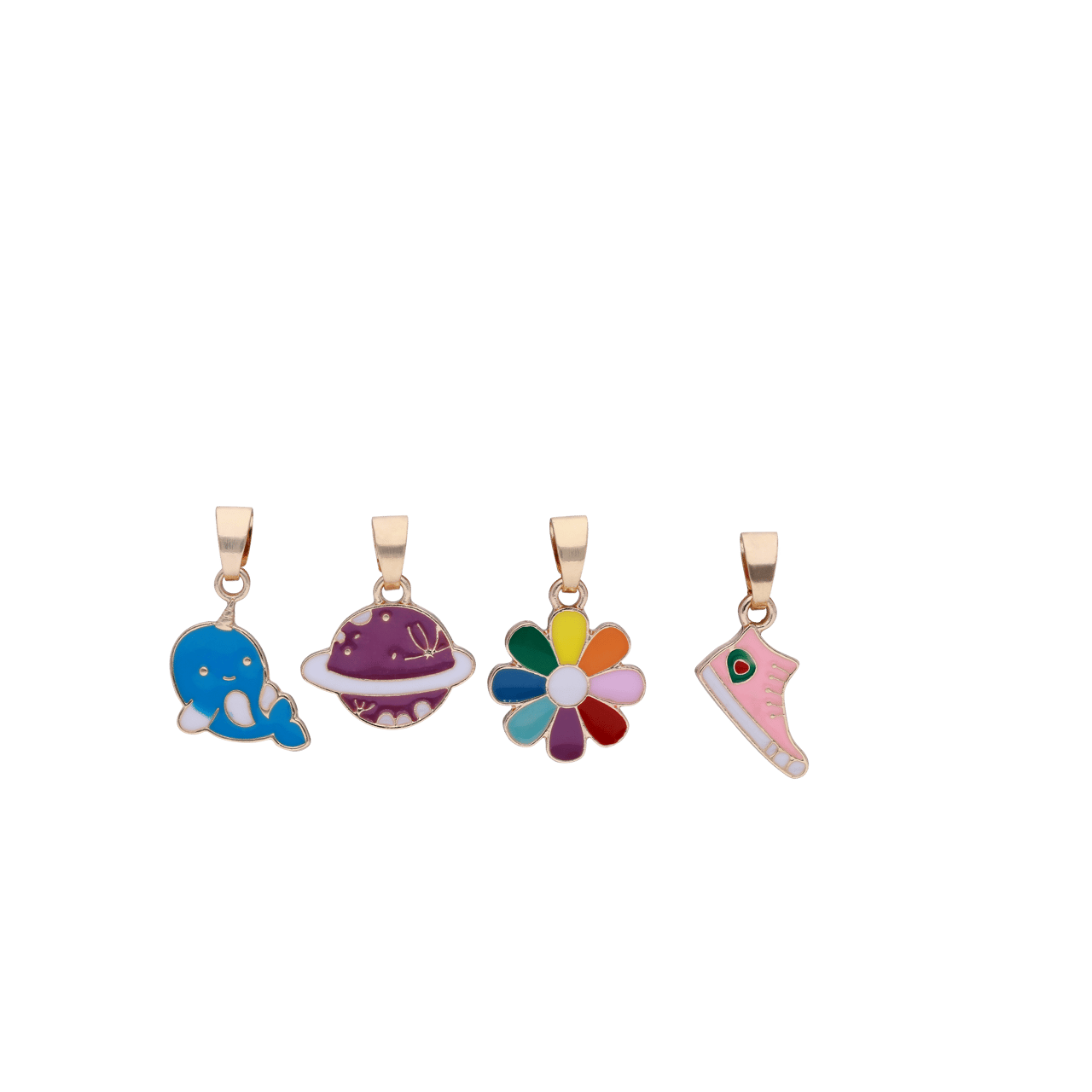 Goudkleurige bijoux set met hart