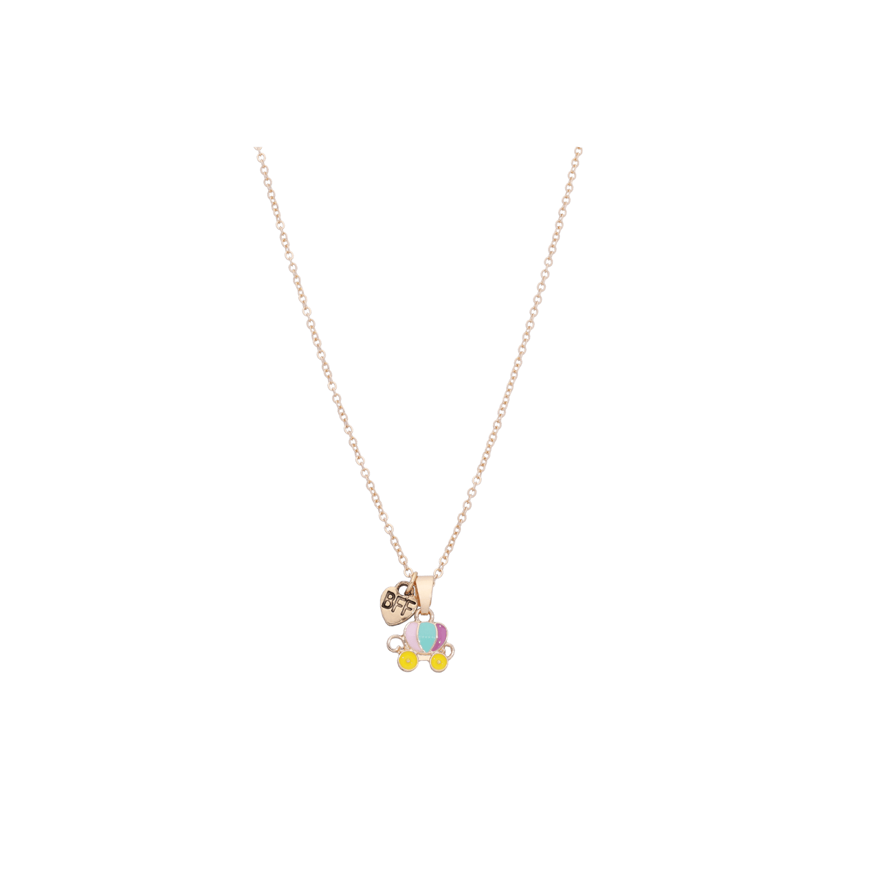 Bijoux goudkleurige kinderketting set met hanger