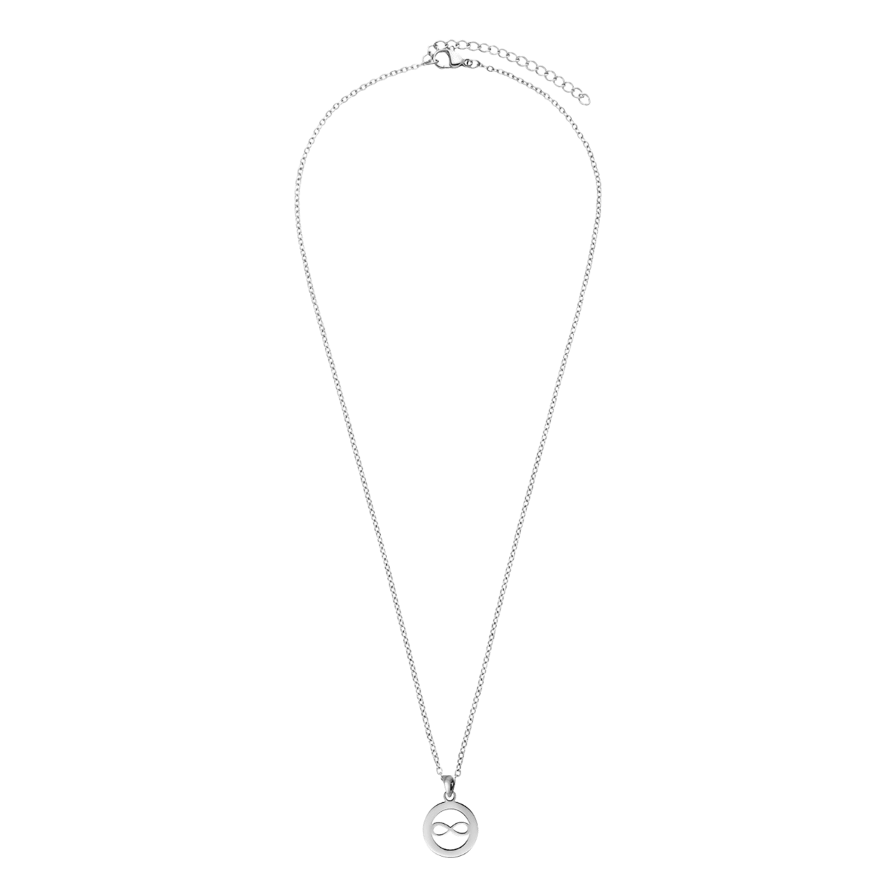 LivLiv stalen ketting met hanger open infinity voor dames