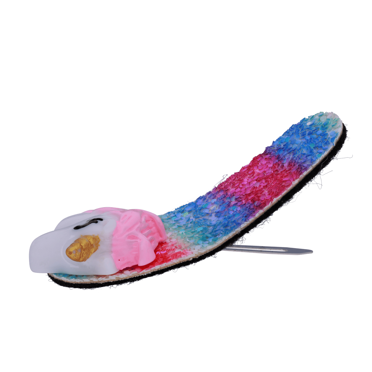 Bijoux haarclip regenboog unicorn