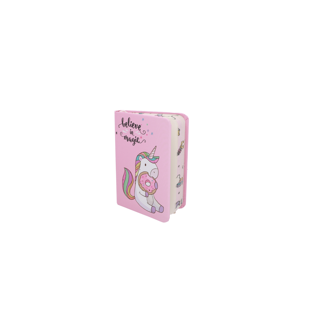 Bijoux roze unicorn notitieboekje mini