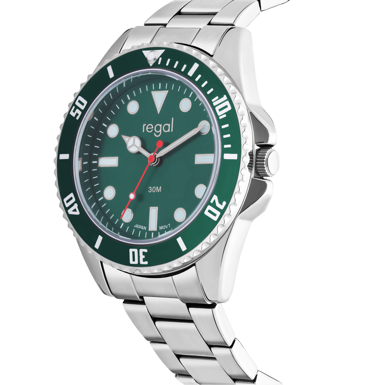 Regal Herrenuhr mit Stahlband