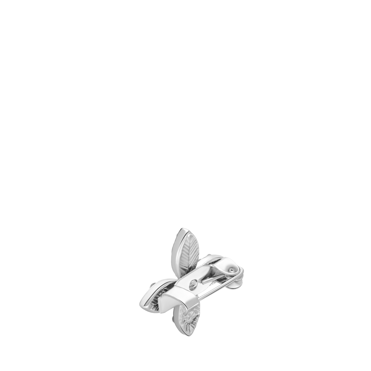 Silberfarbene Bijoux-Brosche Kreuz