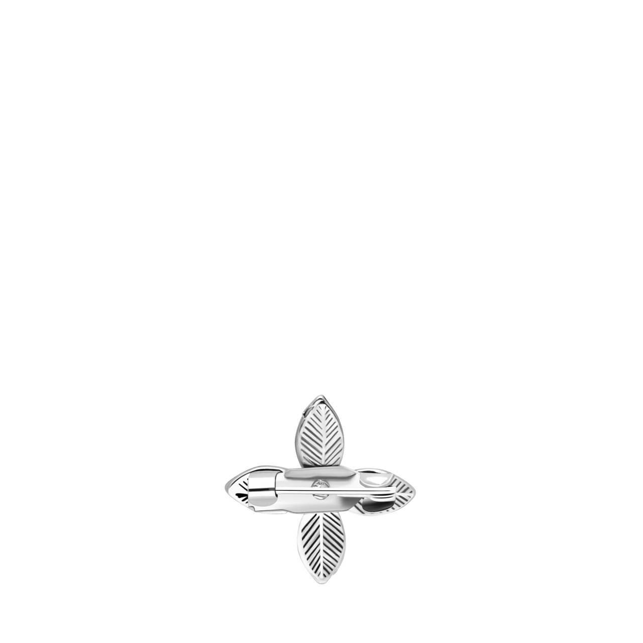 Silberfarbene Bijoux-Brosche Kreuz