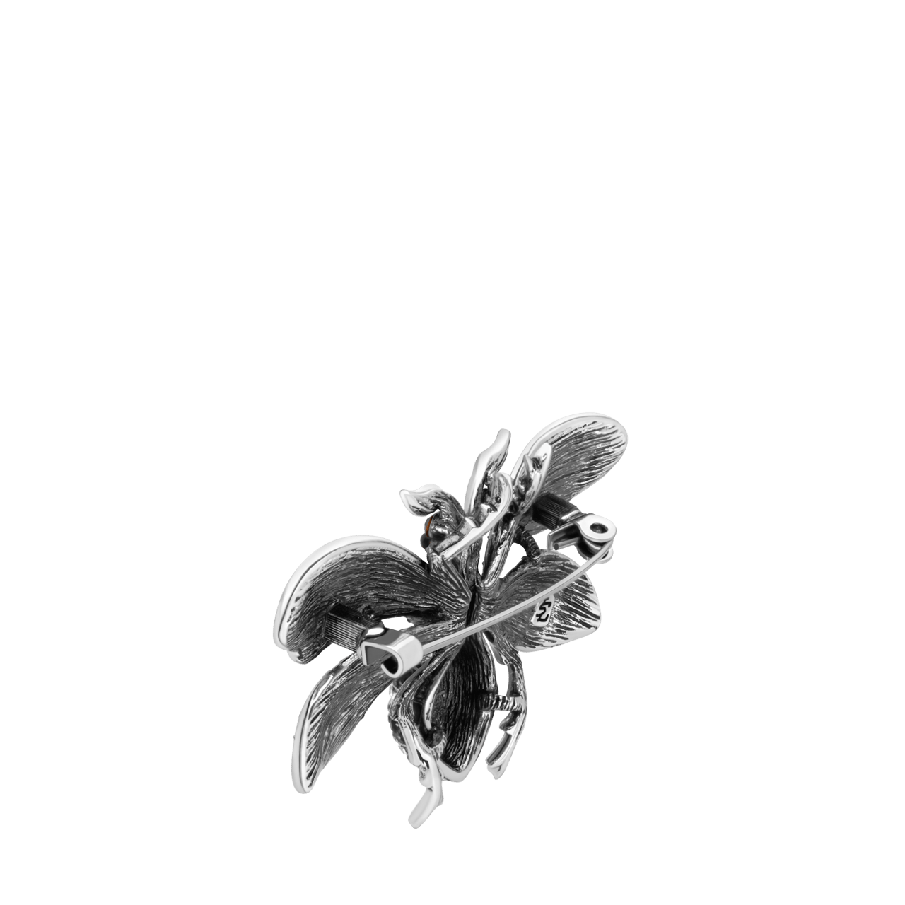 Silberfarbene Bijoux-Brosche Käfer