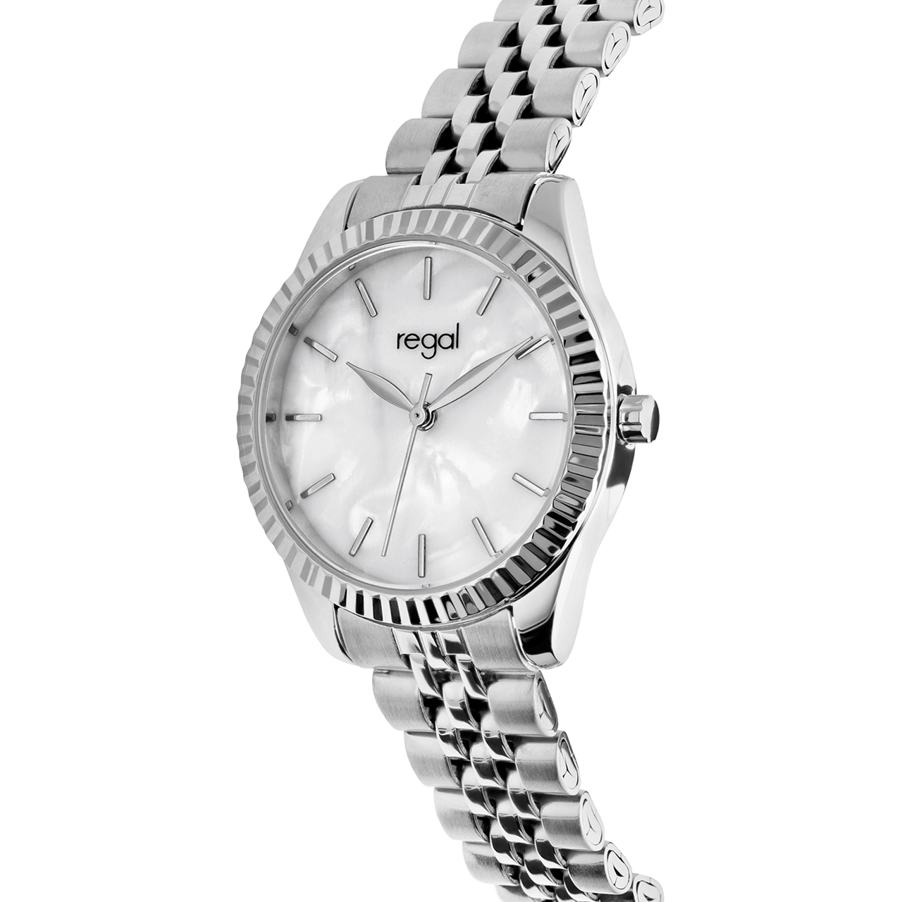 Regal horloge met stainless steel band