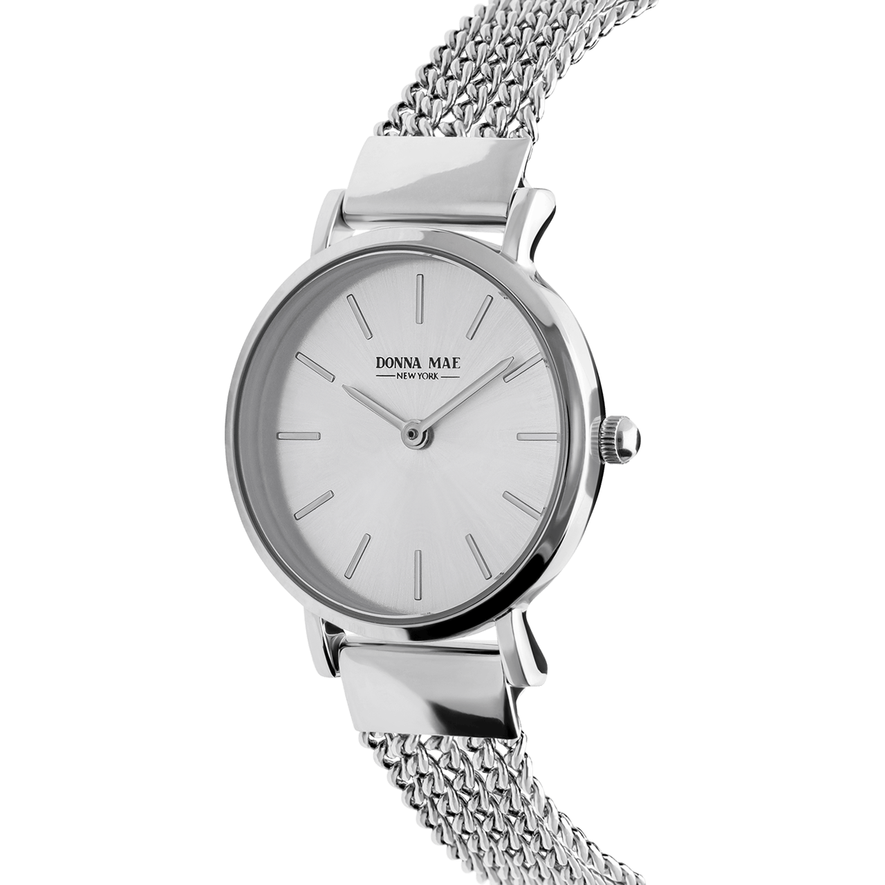 Donna Mae Armbanduhr mit Armband aus Edelstahl