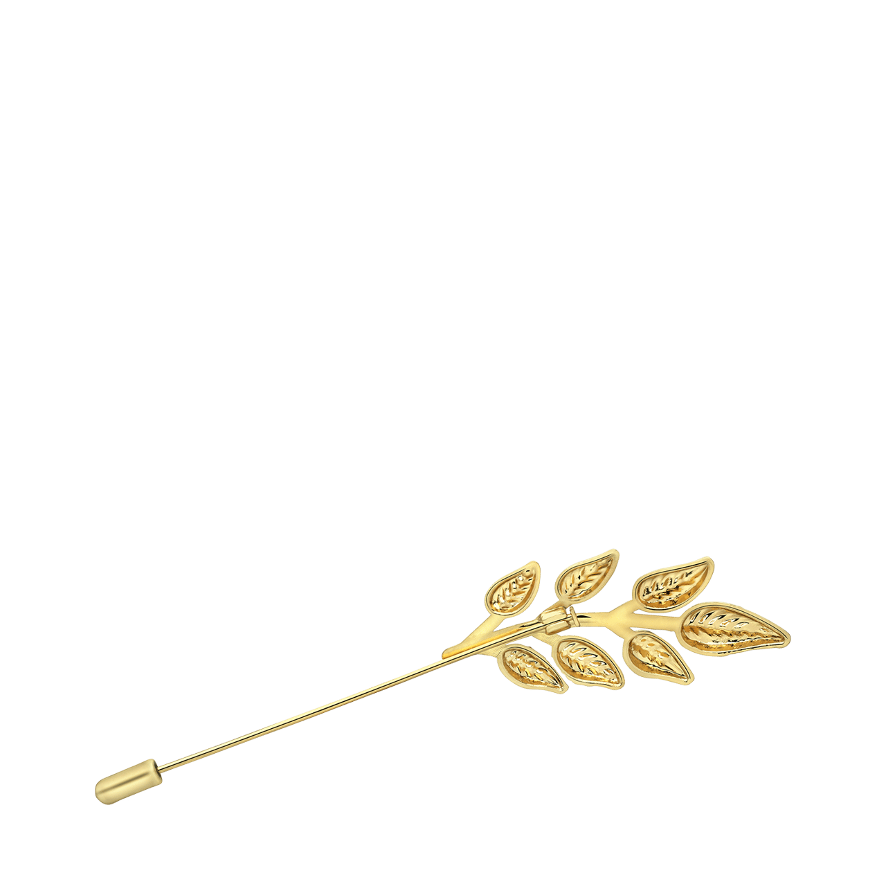 Goudkleurige bijoux broche bladtak