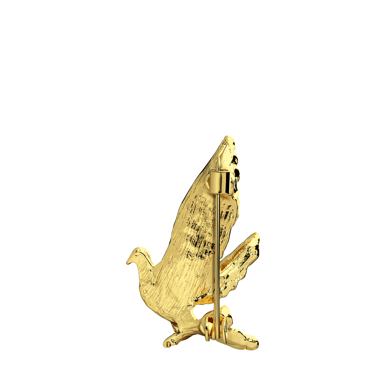 Bijoux goudkleurige broche duif voor dames