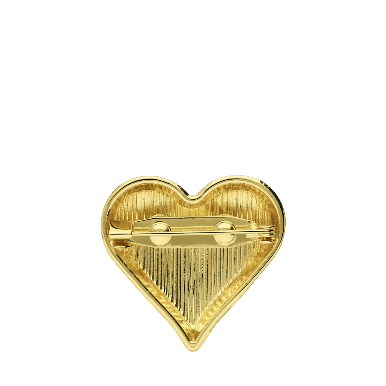 Goudkleurige bijoux broche hart