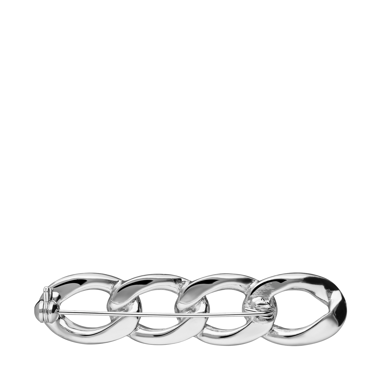 Zilverkleurige bijoux broche gourmet