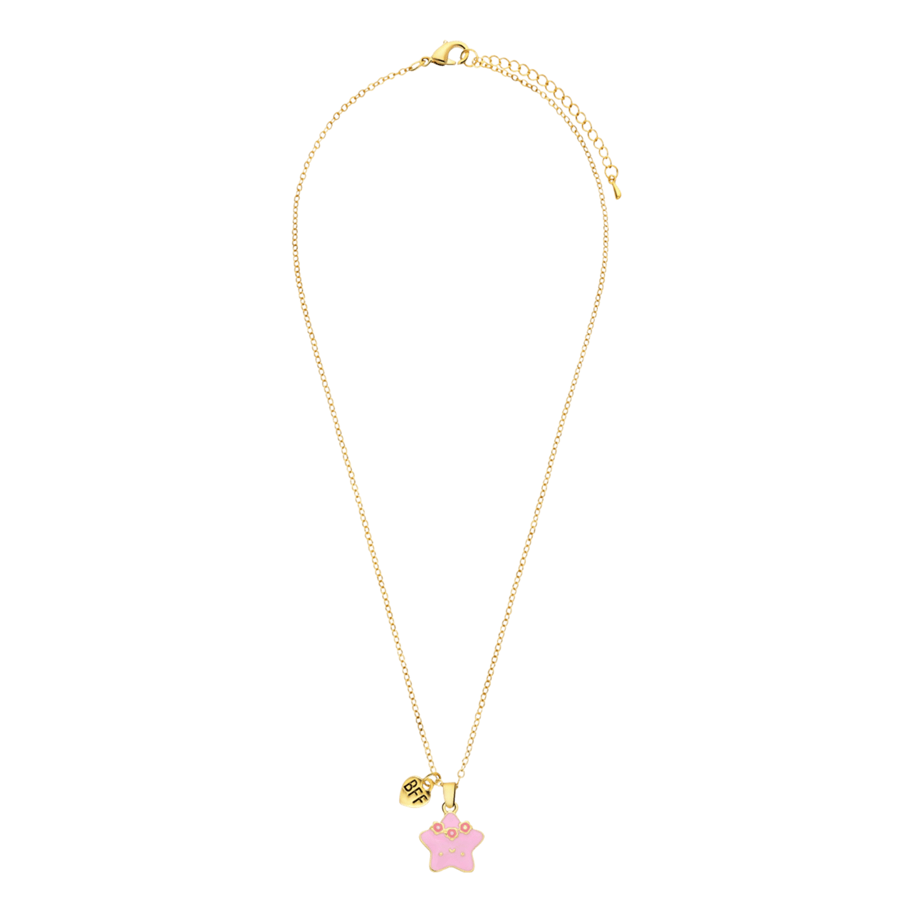 Bijoux goudkleurige kinderkettingen set met hanger sterren
