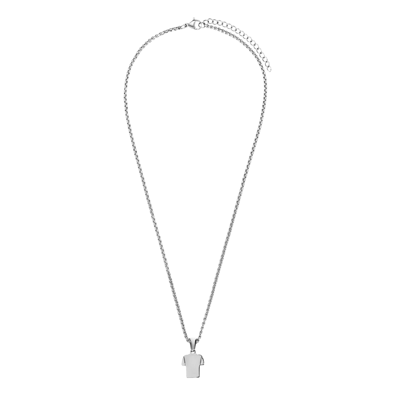 Stainless steel ketting met hanger voetbalshirt