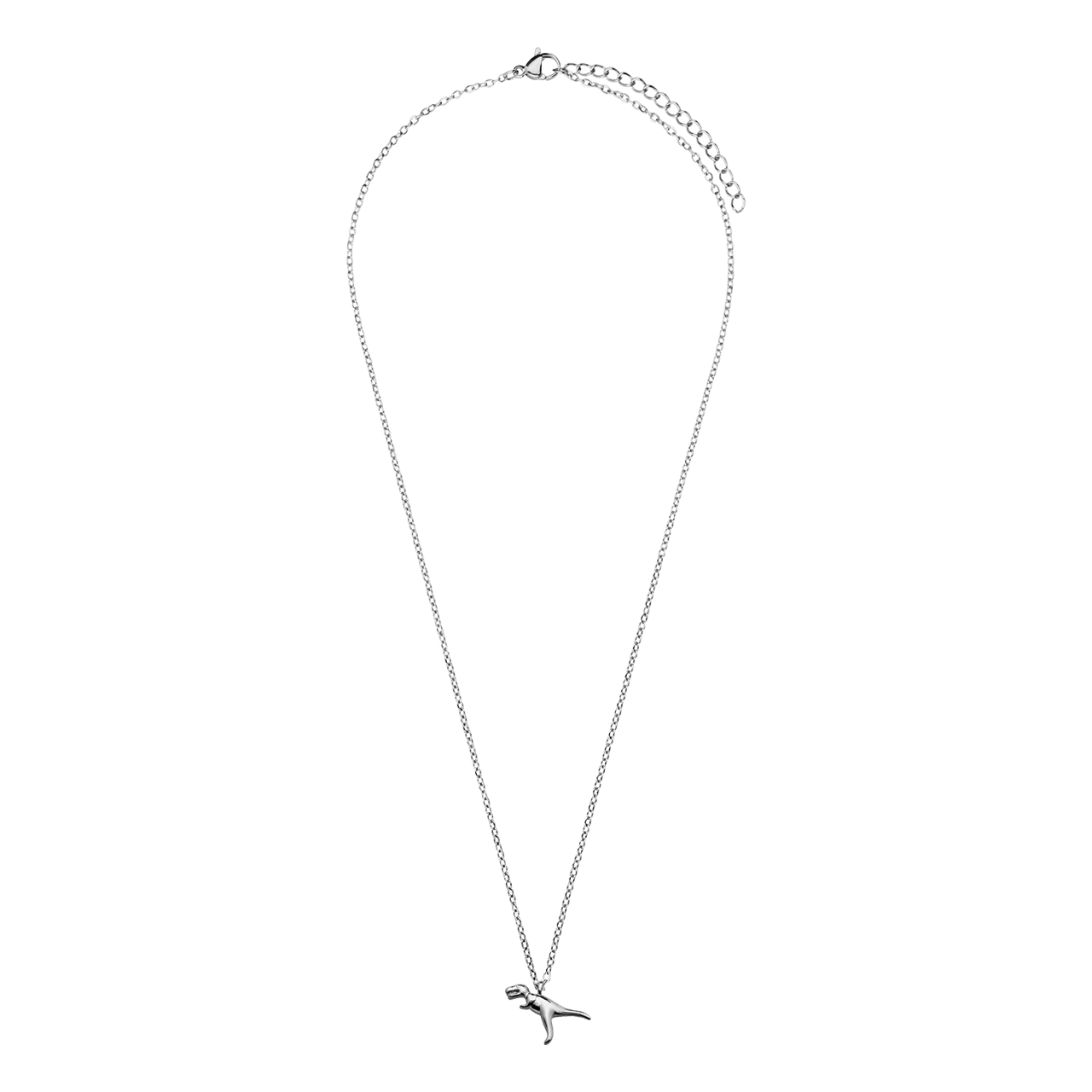 Stainless steel ketting met hanger Tyrannosaurus