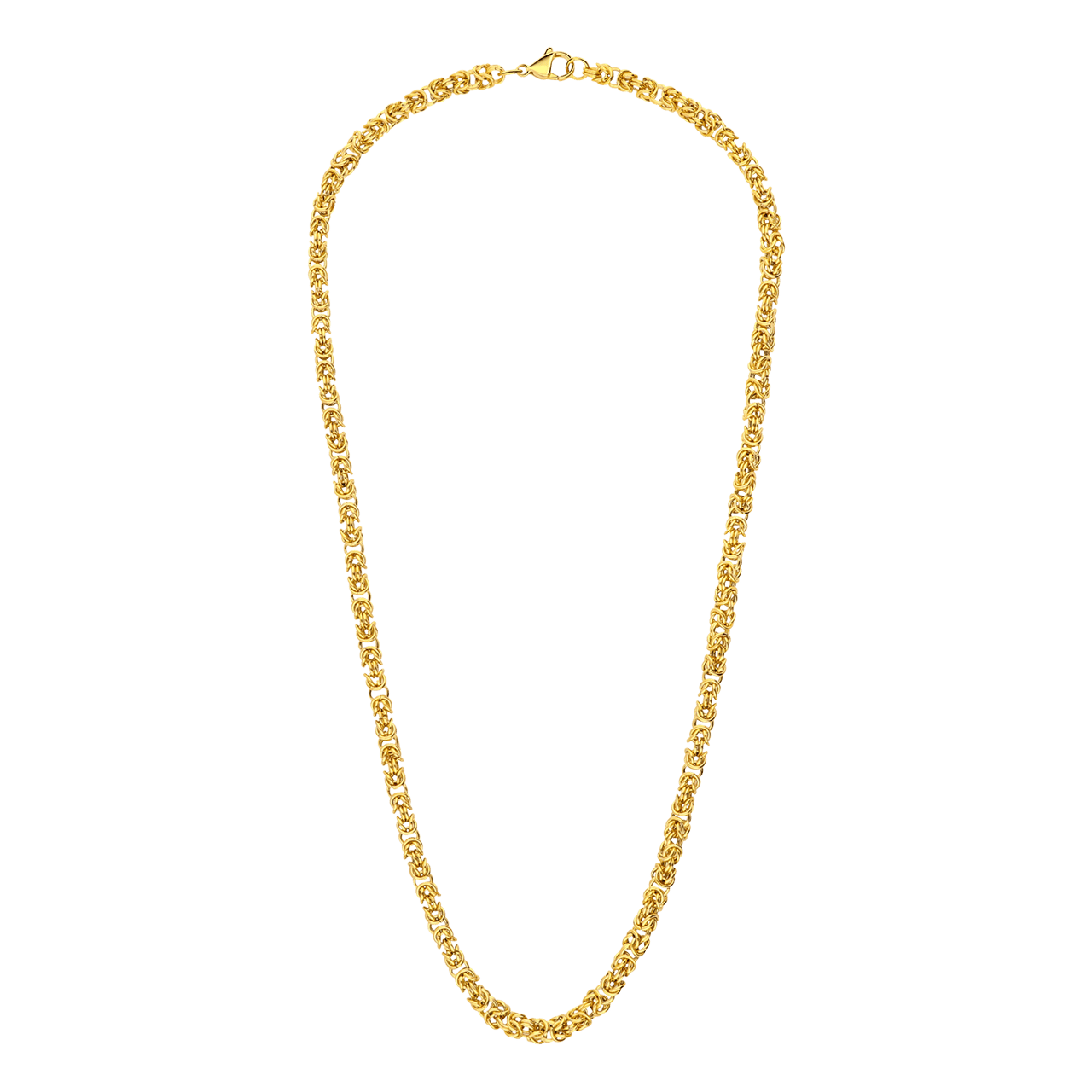 Stalen goldplated kinderschakelketting