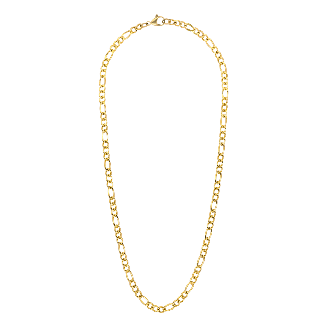 Stainless steel goldplated kinderschakelketting