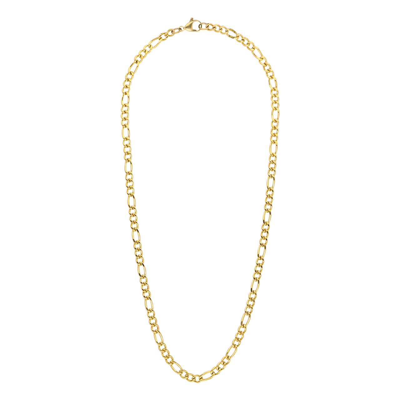 Stalen goldplated kinderschakelketting