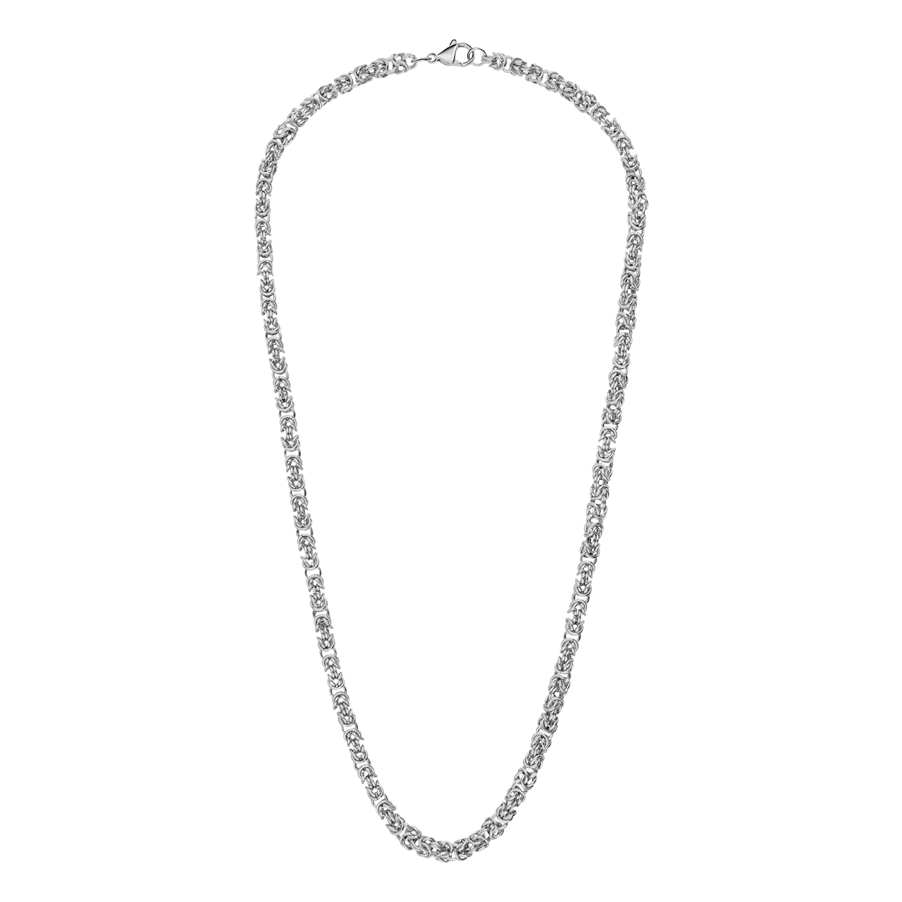 Stainless steel ketting met koningsschakel