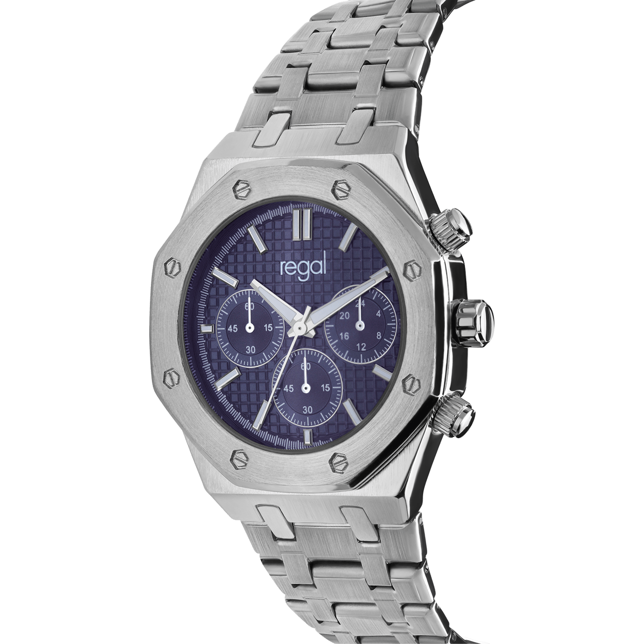 Regal Armbanduhr für Herren mit Gehäuse aus Edelstahl