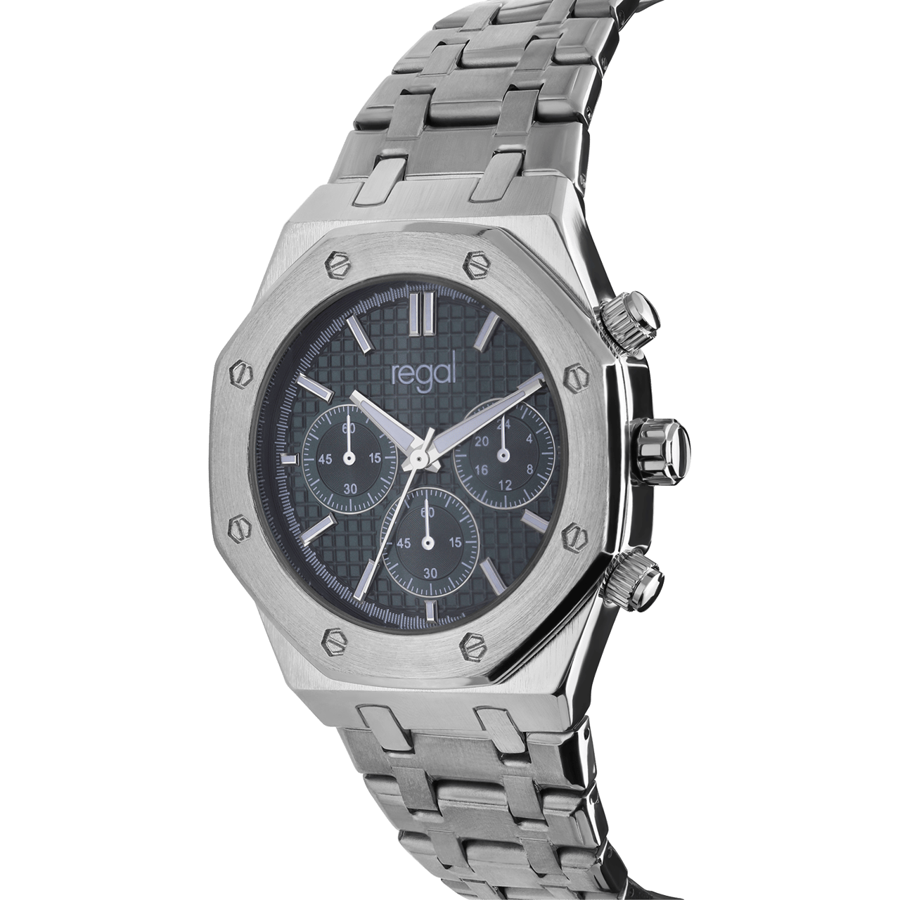 Regal Armbanduhr für Herren mit Gehäuse aus Edelstahl