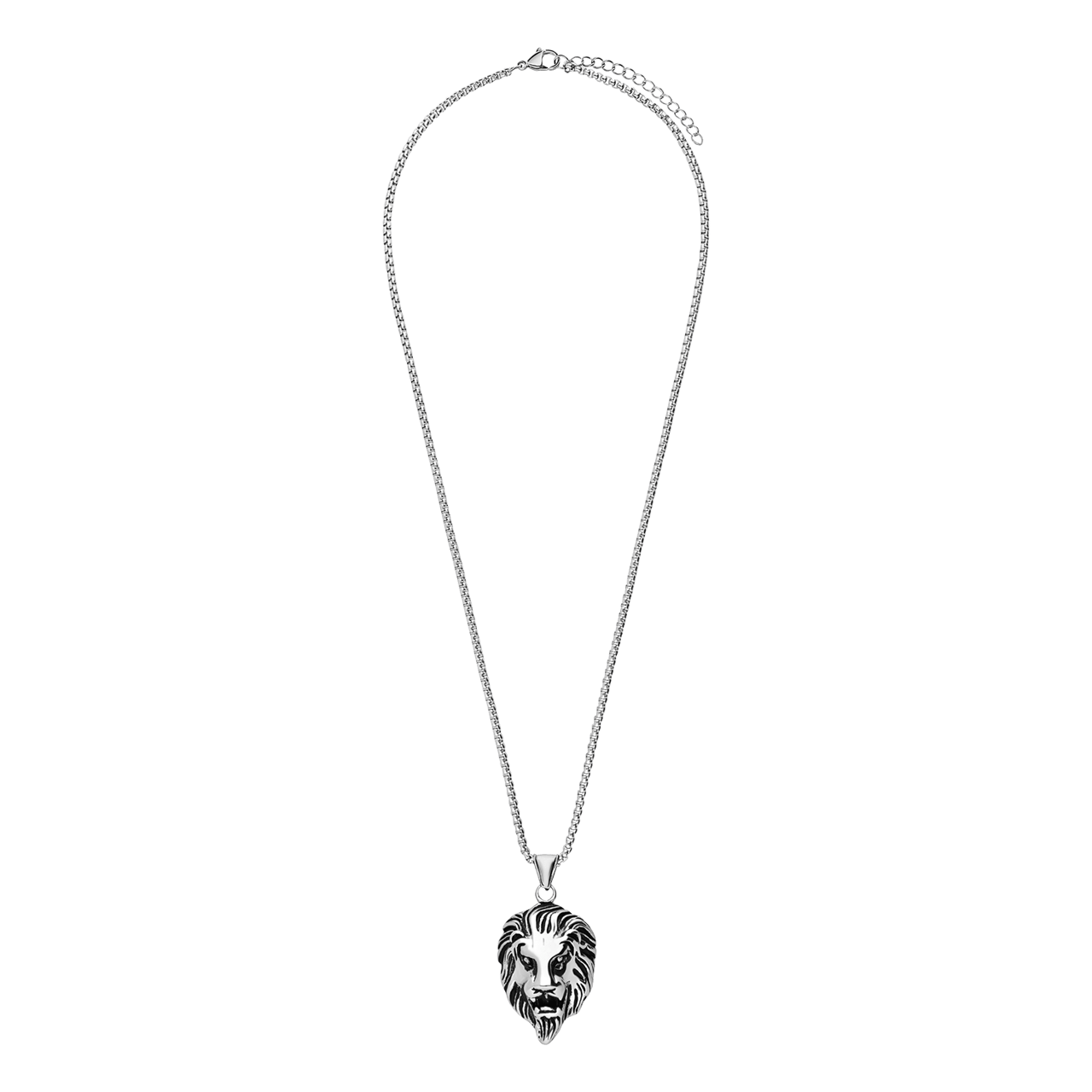 Stainless steel ketting met hanger leeuw voor heren
