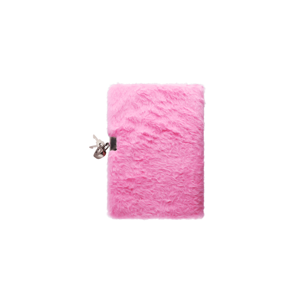 Roze fluffy notitieboek met unicorn