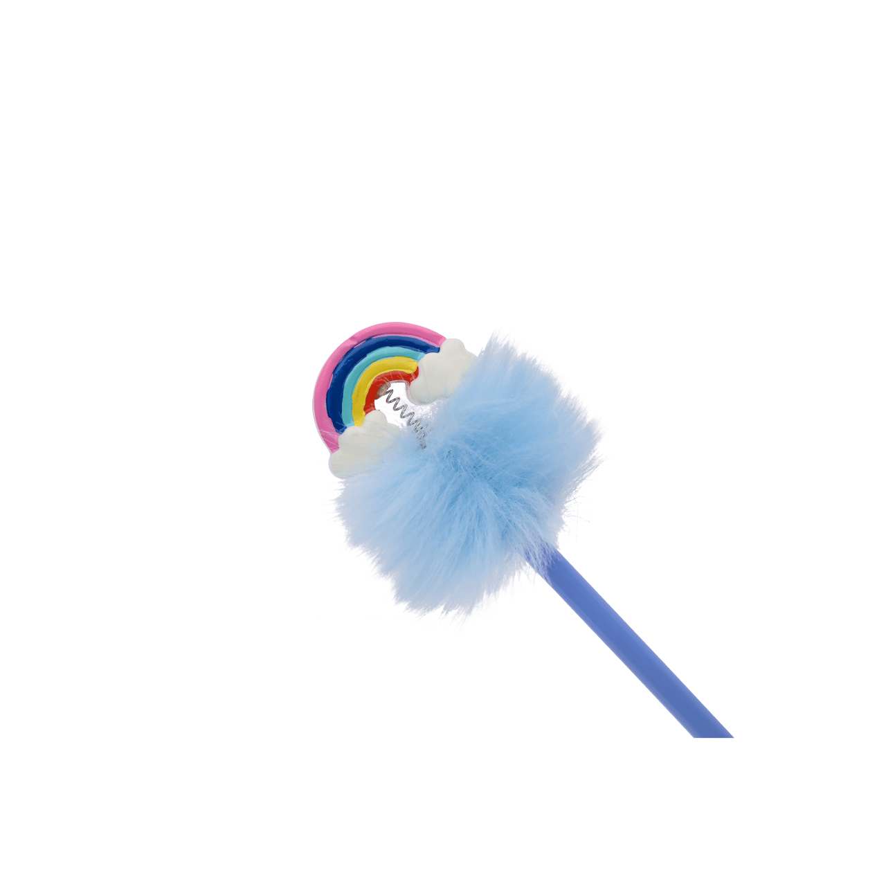 Fluffy regenboog pen