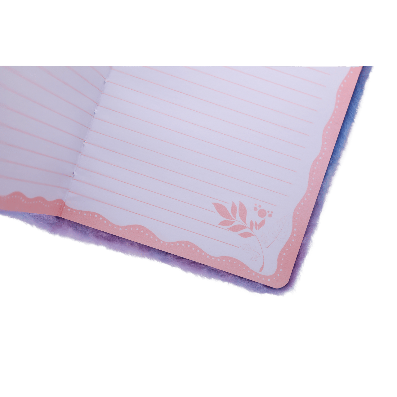 Flauschiges Notizbuch mit schlafendem Einhorn