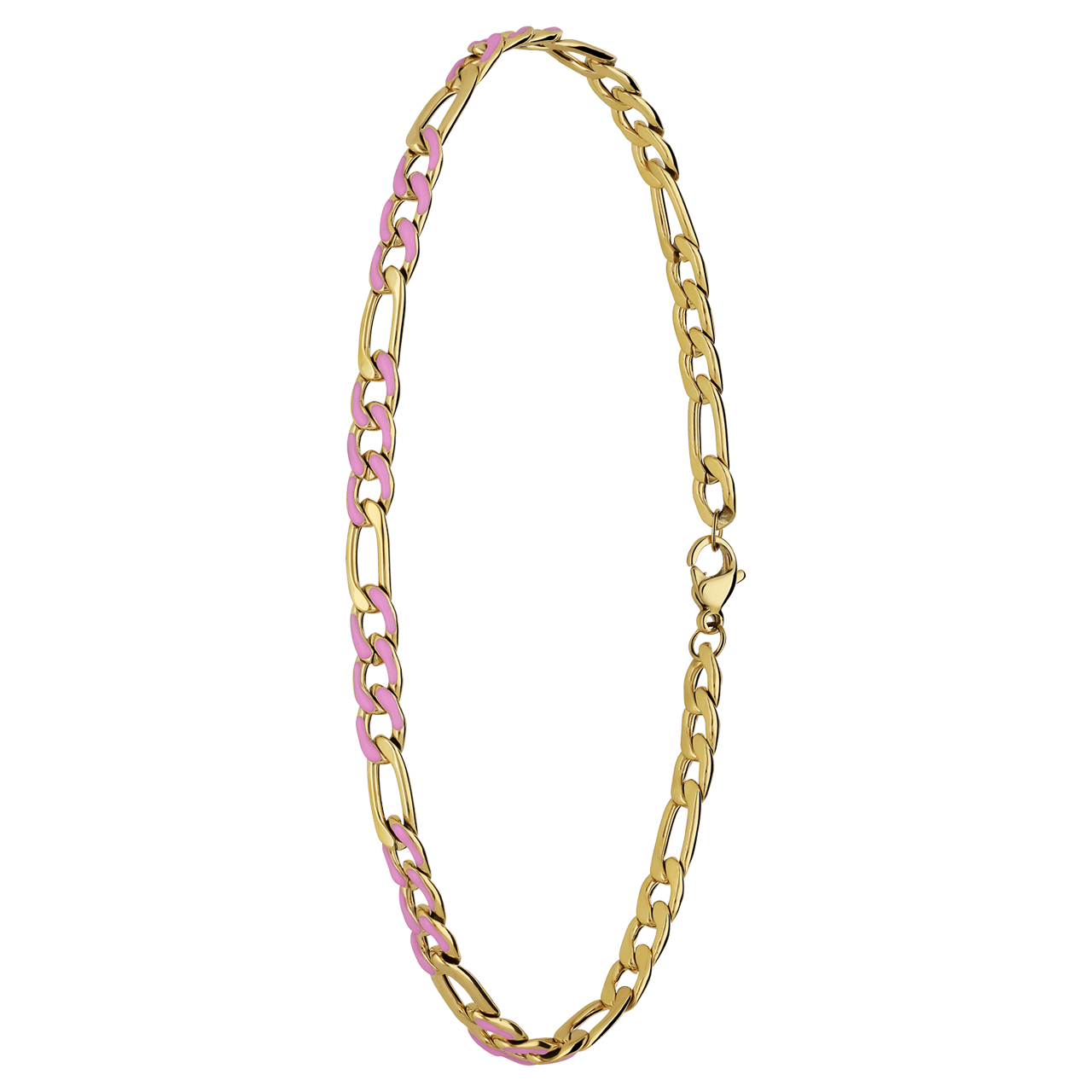 Stalen goldplated enkelbandje voor dames