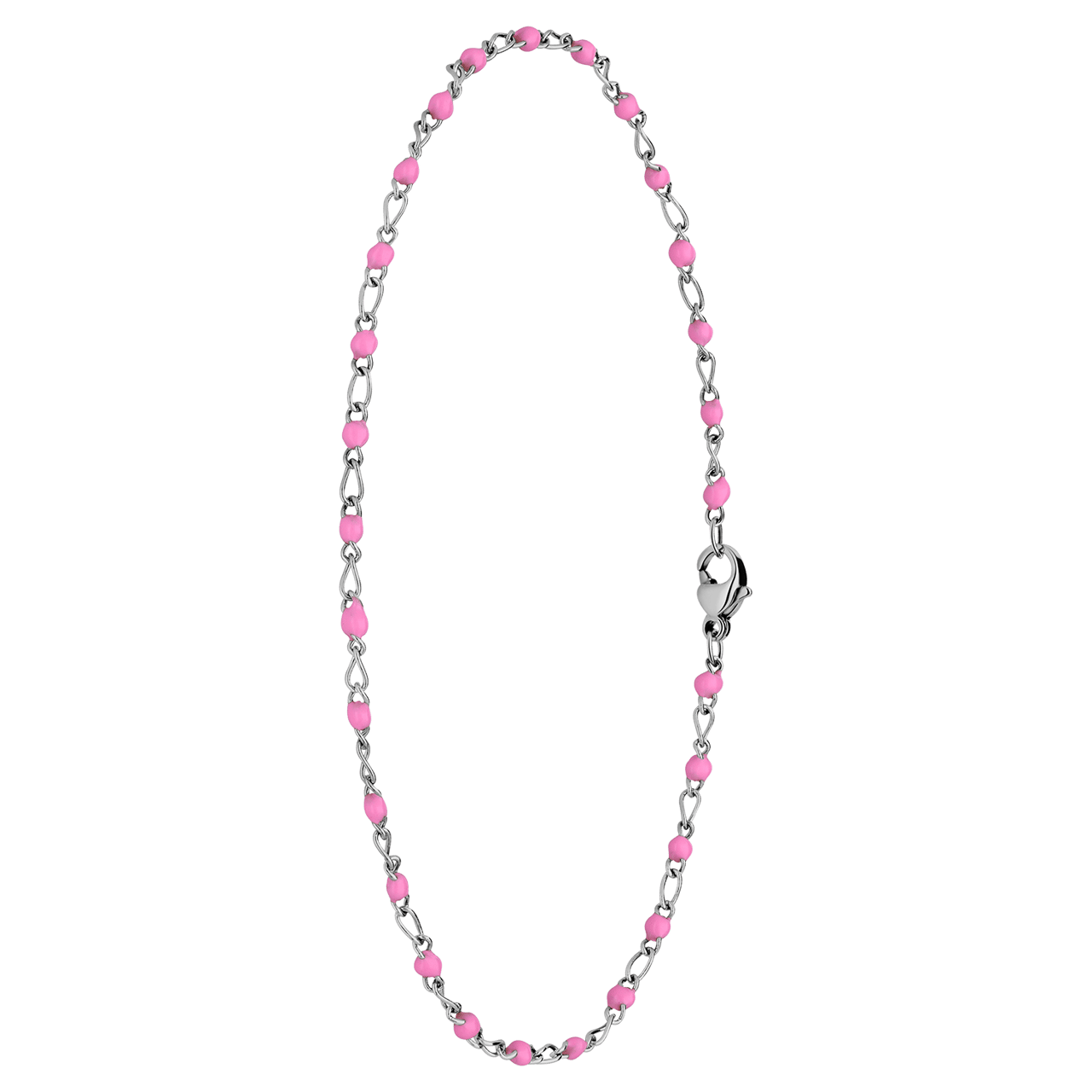 Fußkettchen aus Edelstahl, doppelt, Figaro