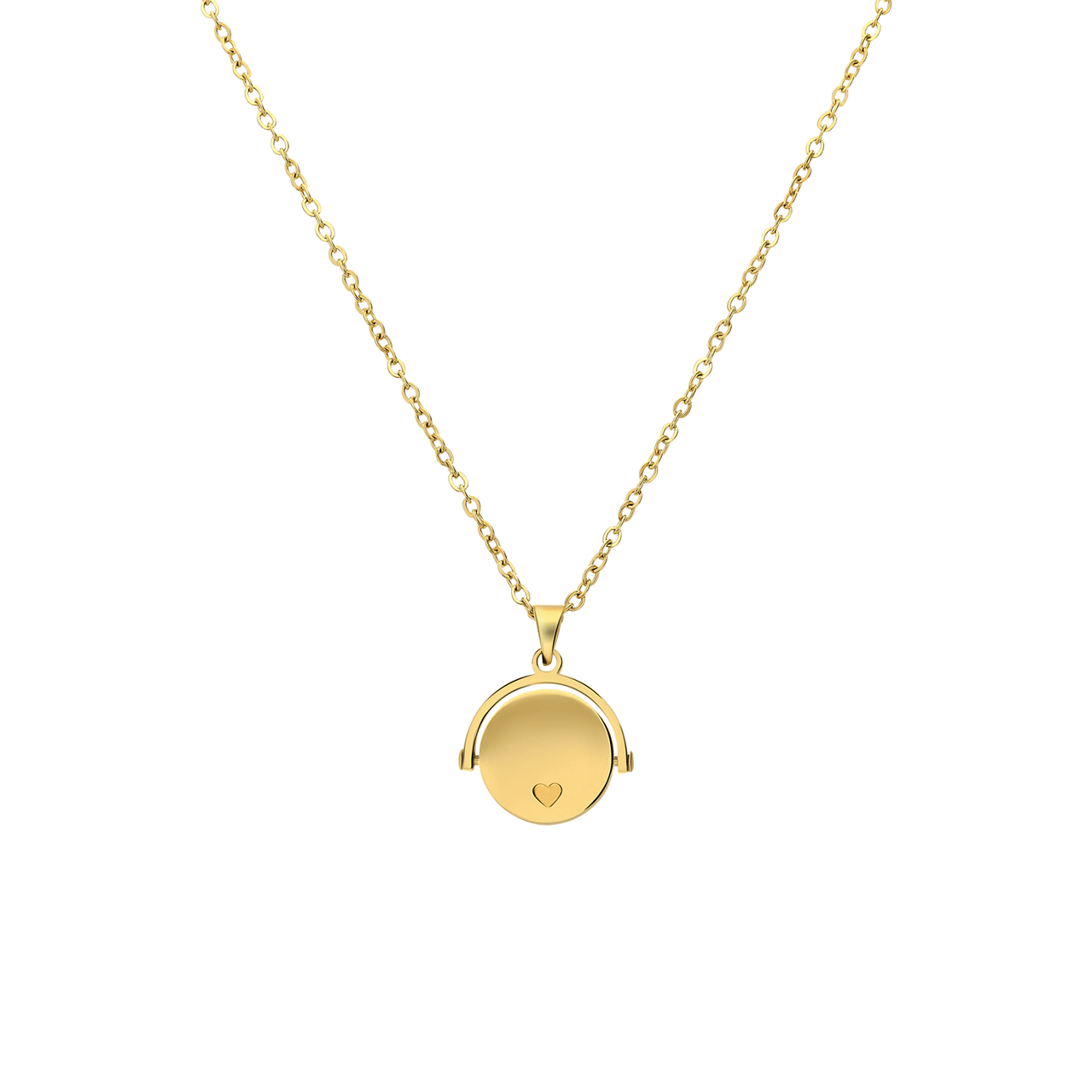 Stalen goldplated ketting met I am enough