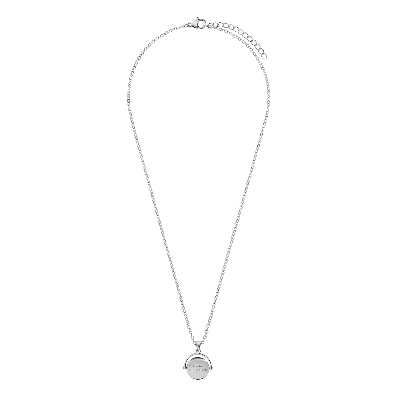 Stainless steel ketting met I am enough
