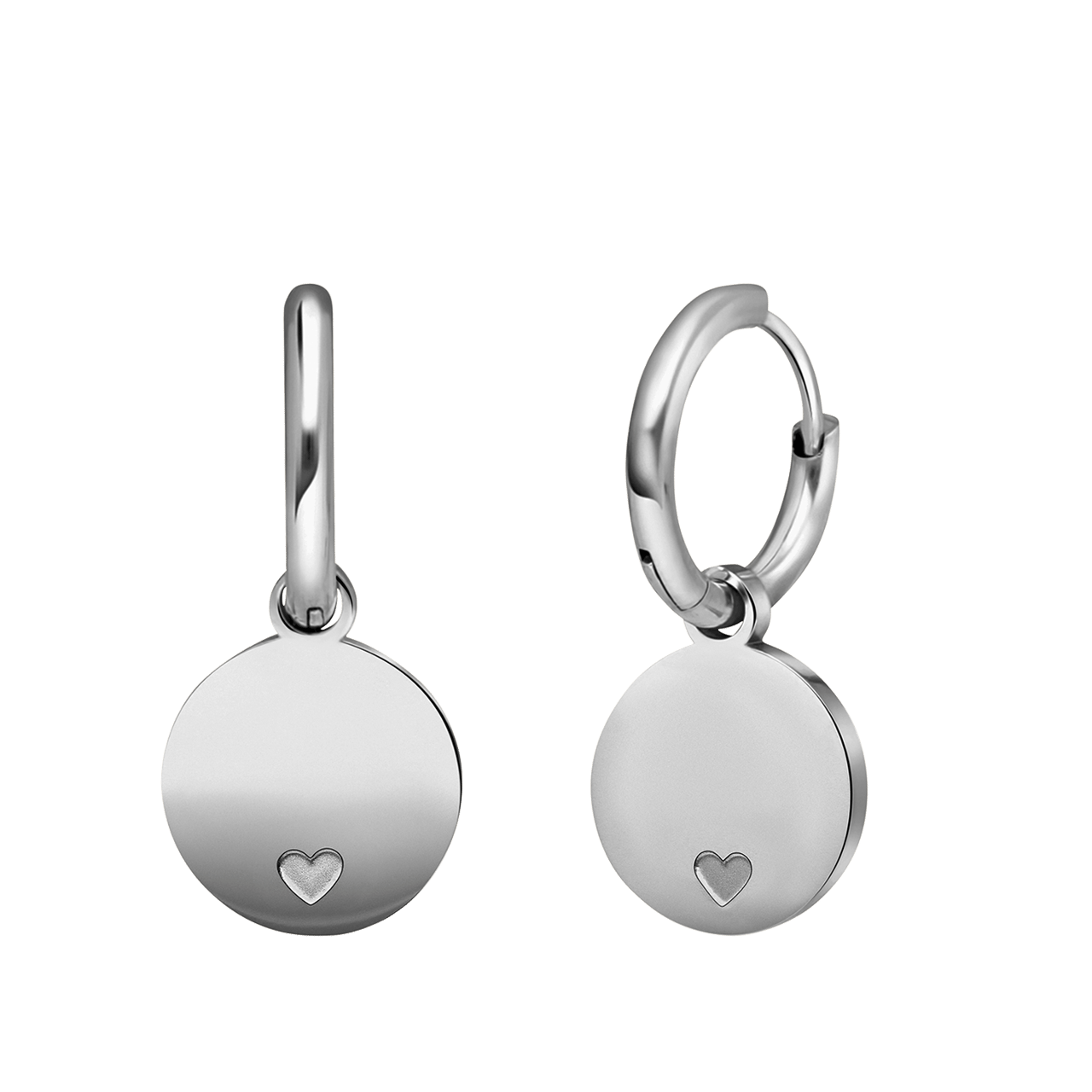 Stainless steel oorbellen met I am enough