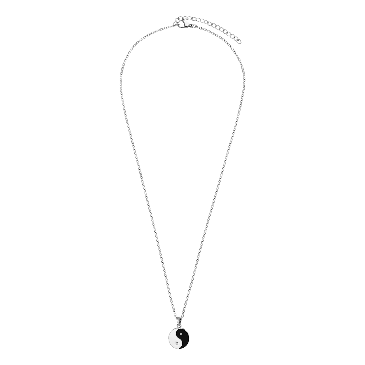 LivLiv stainless steel ketting met ying yang voor dames