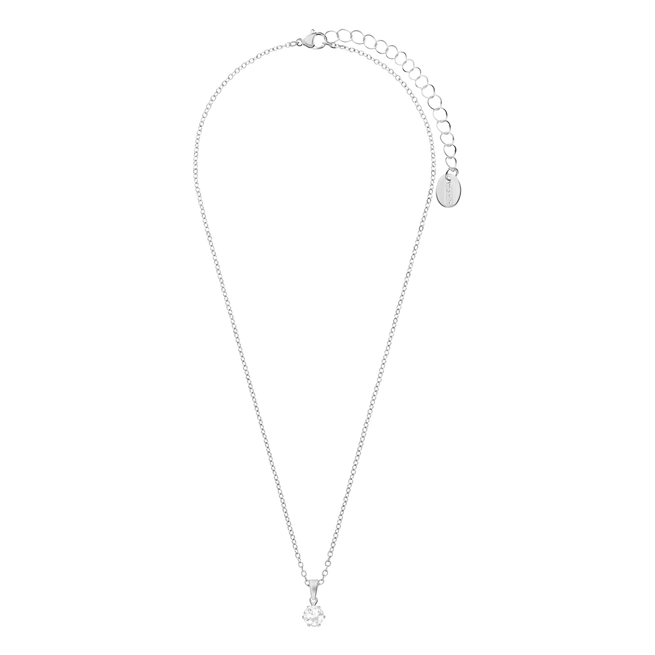 Zilverkleurige bijoux sieradenset rond