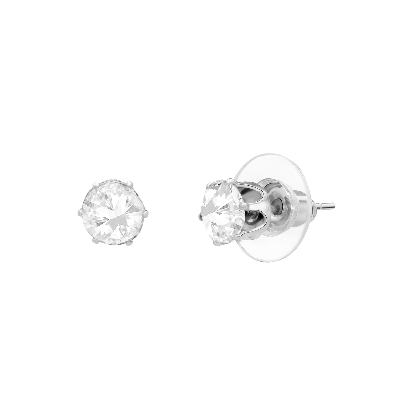 Zilverkleurige bijoux sieradenset rond