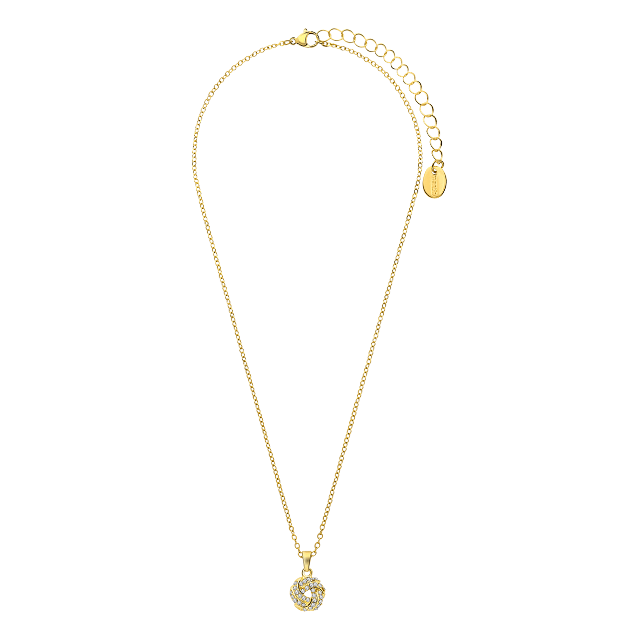 Goudkleurige bijoux sieradenset knoop