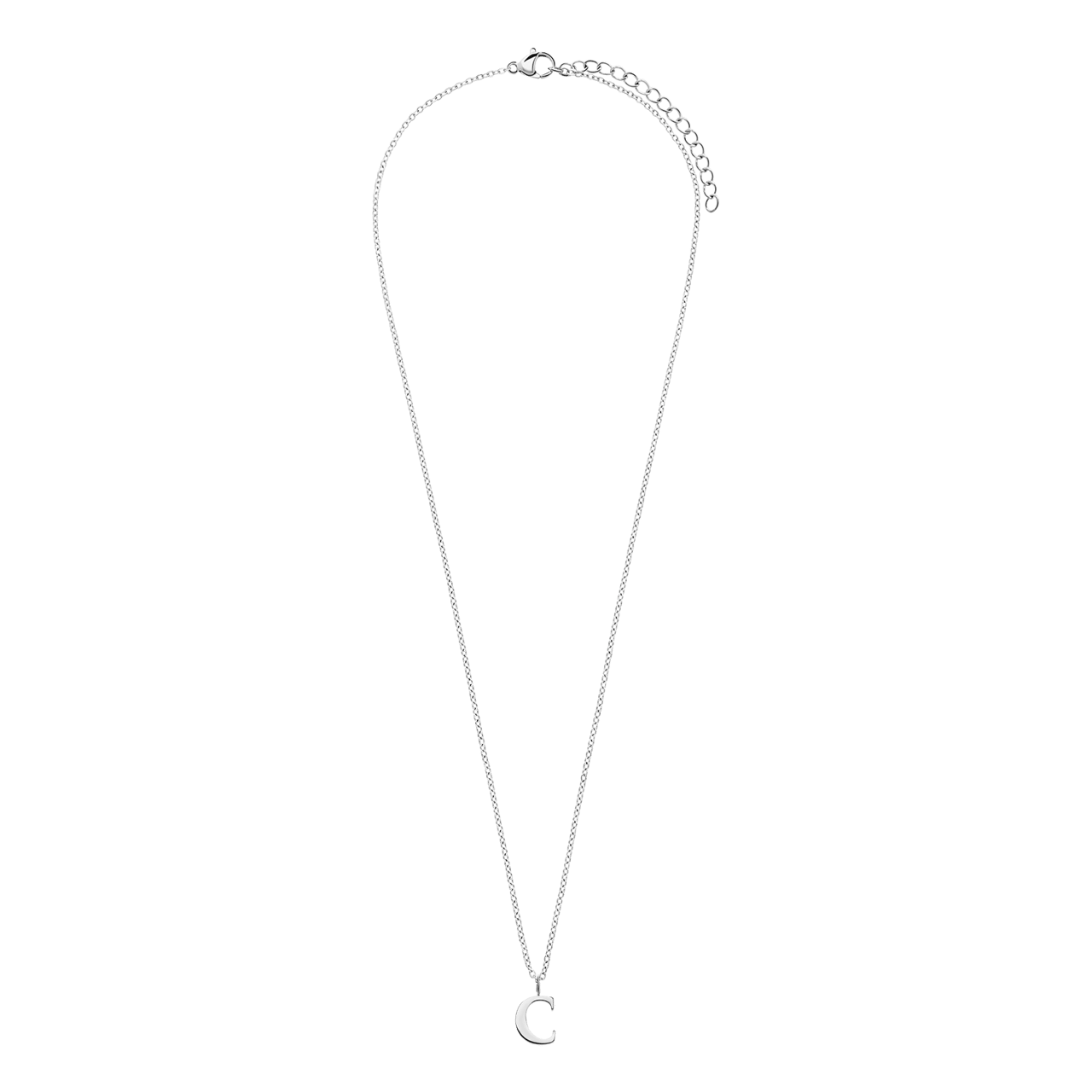 Stalen ketting letter C