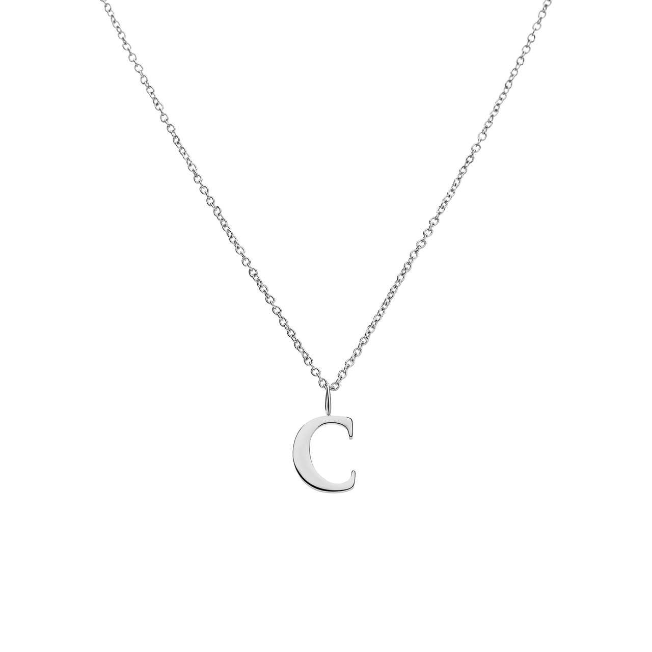Stalen ketting letter C