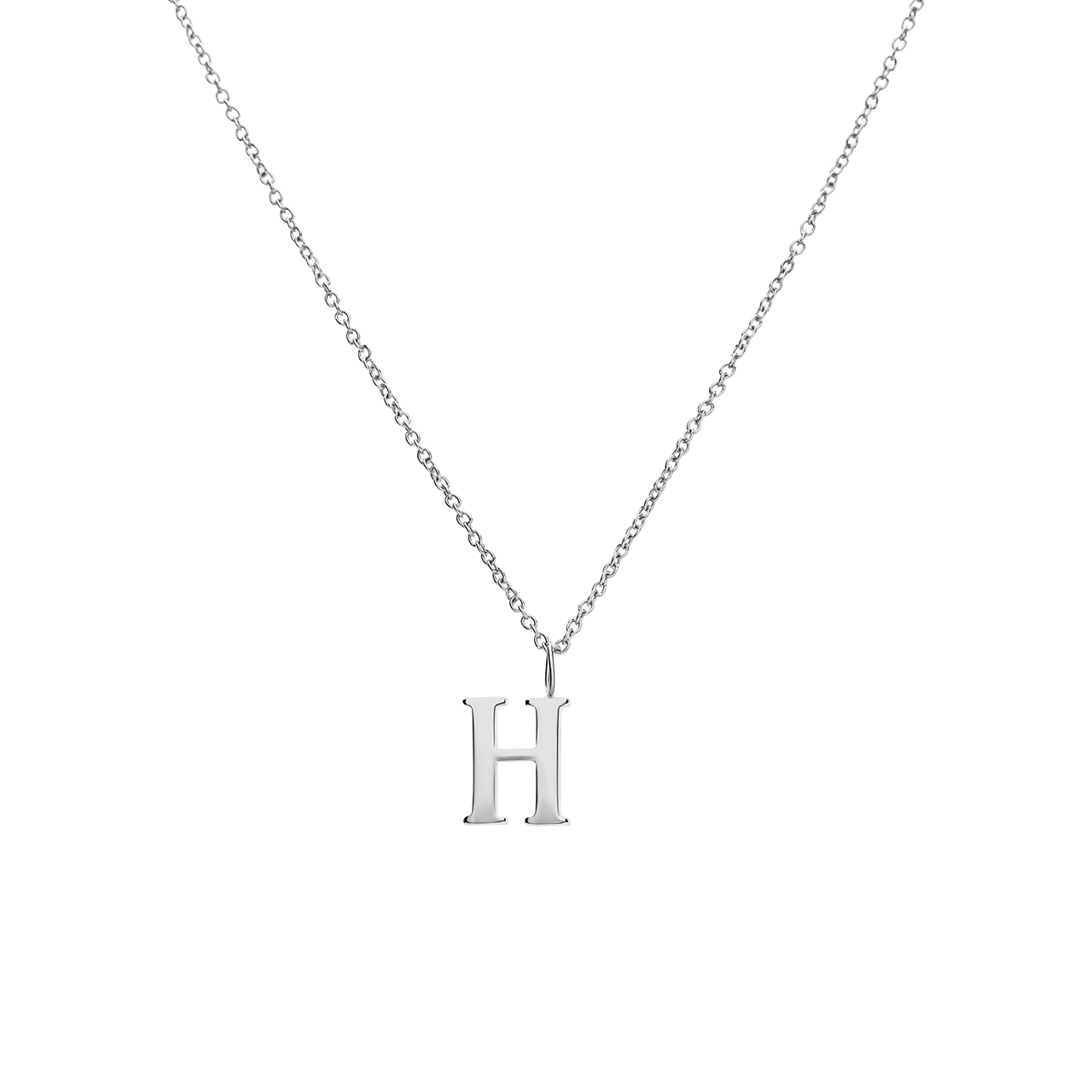 Stalen ketting letter H