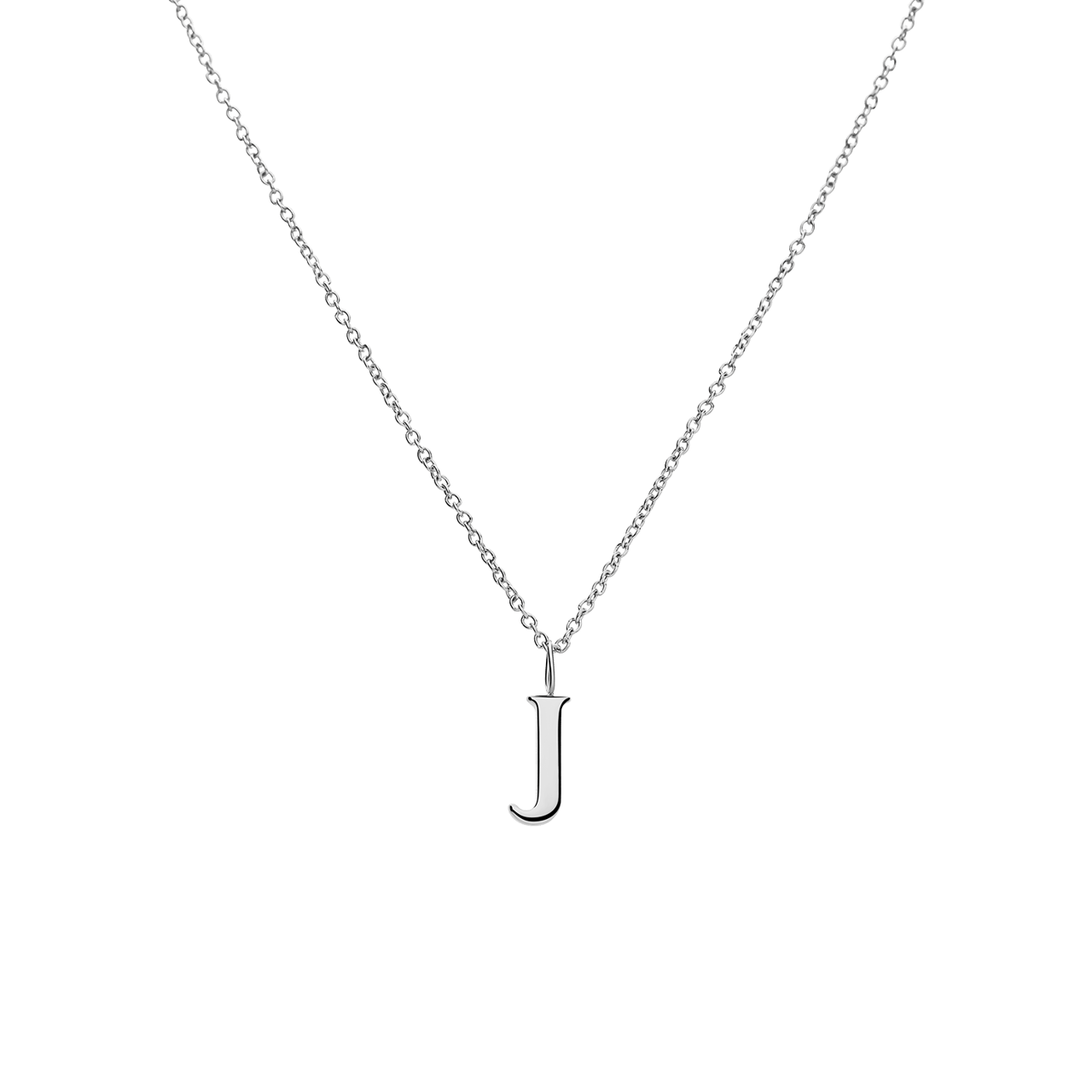 Stalen ketting letter J