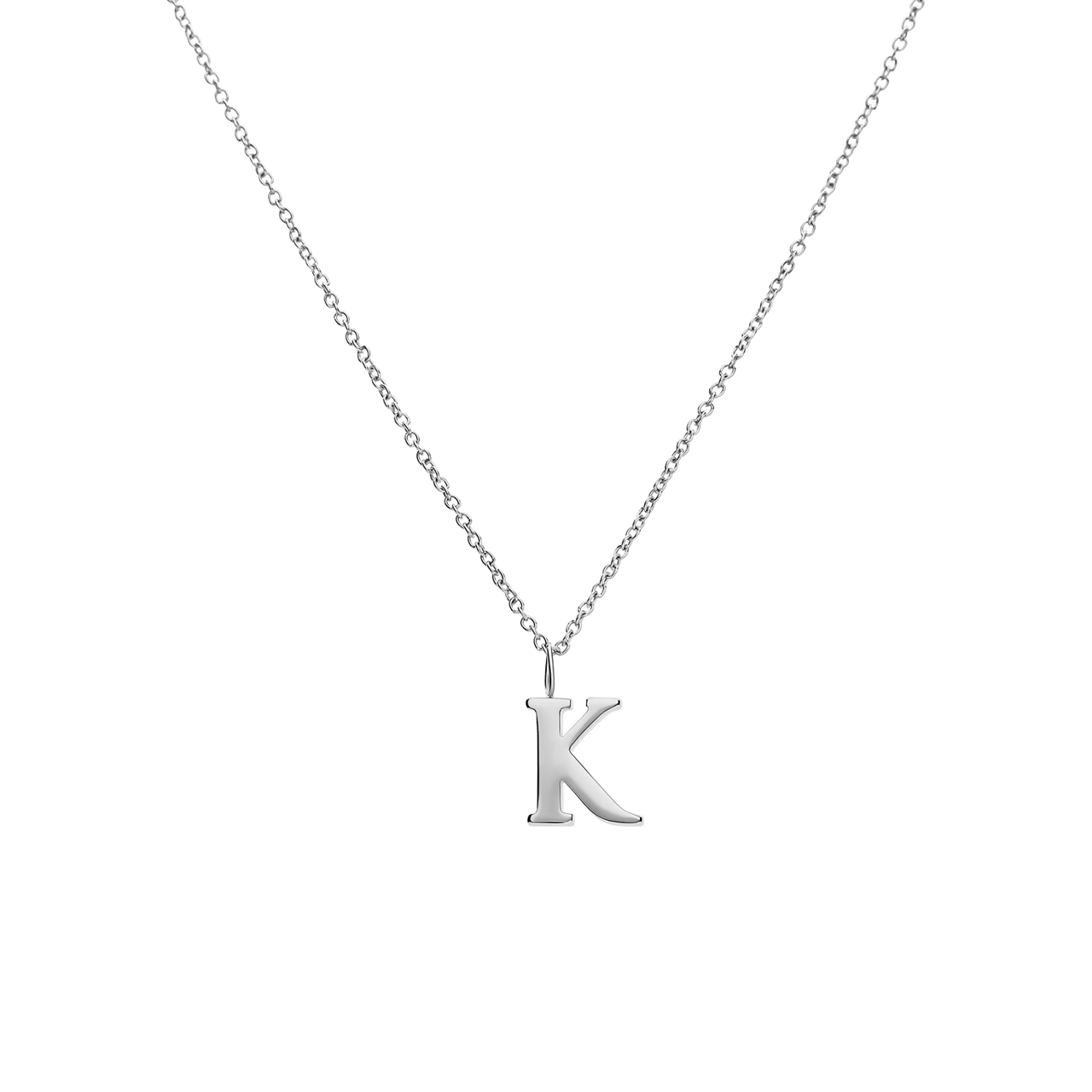 Stalen ketting letter K