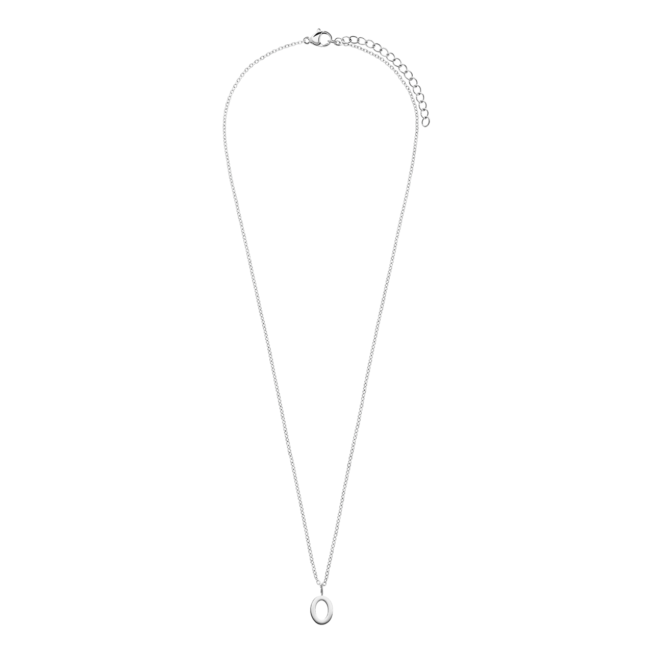 Stainless steel ketting letter O