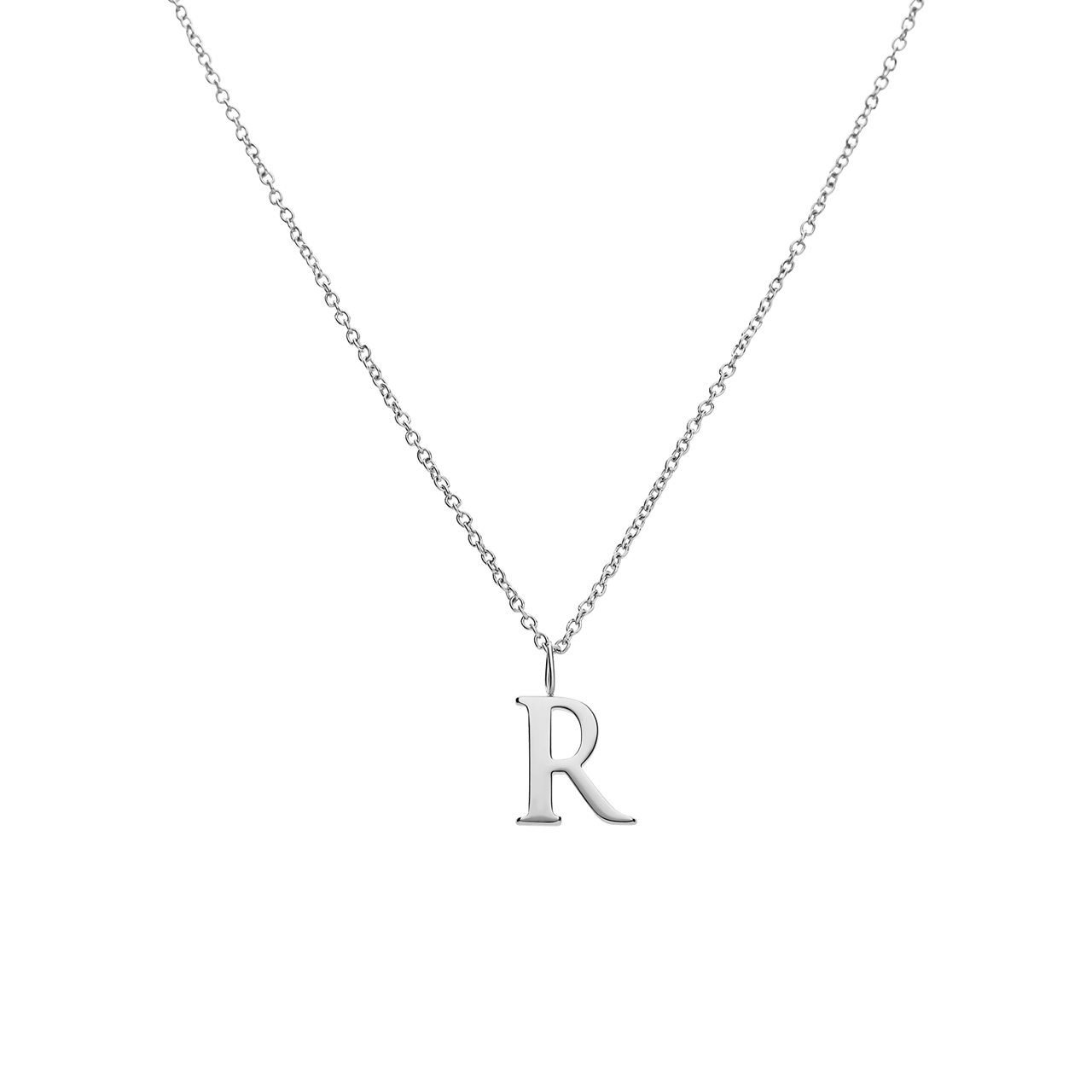 Stalen ketting letter R