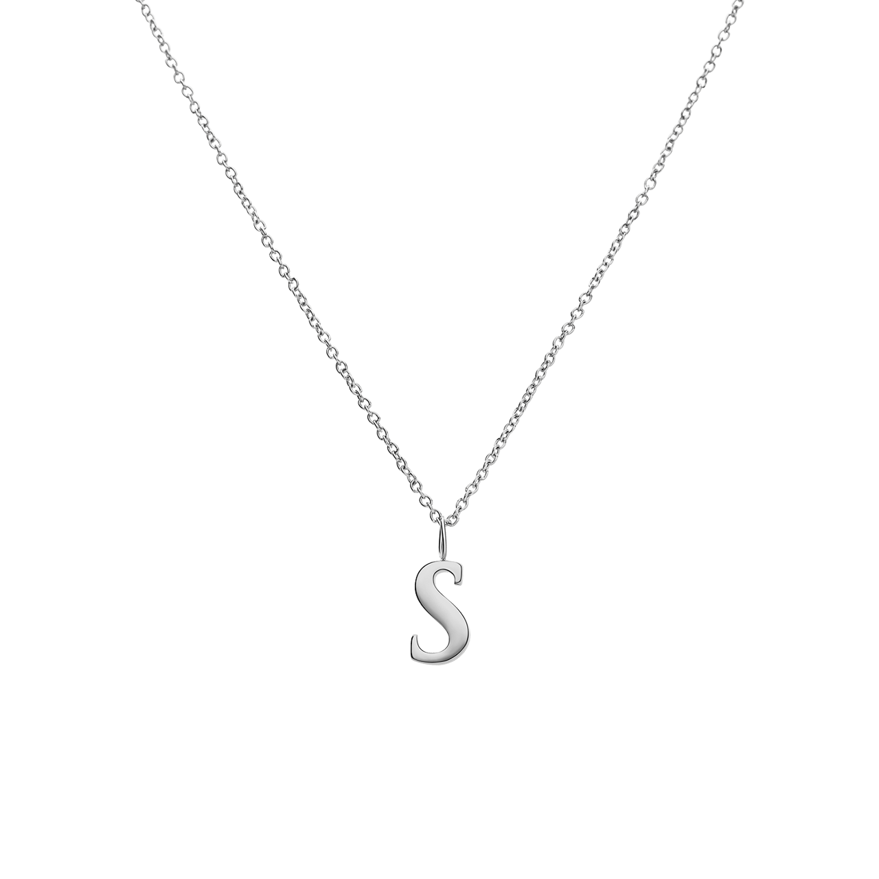 Stalen ketting letter S
